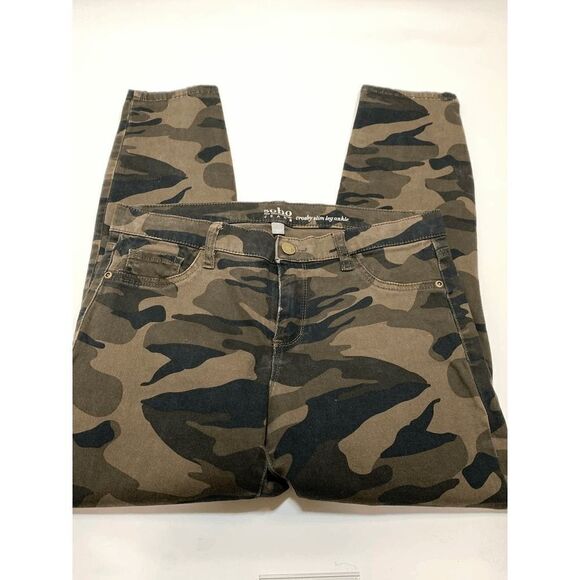 Soho New York & Co Camo Crosby Slim Leg Ankle Pant Size 6 - Picture 1 of 5